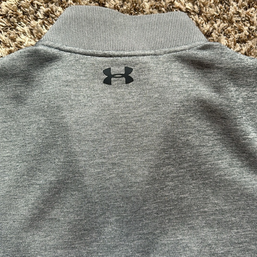 Unisex Under Armour Storm Heather grey quarter zip - S - Picture 6 of 8